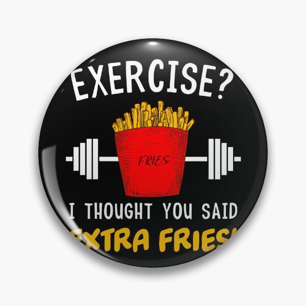 Item preview, Funny Exercise French Fries Workout  designed and sold by Mariano Topno.
