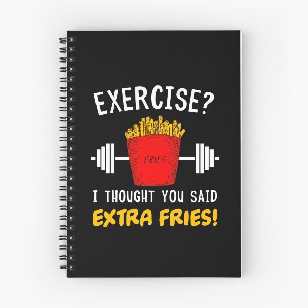 Item preview, Funny Exercise French Fries Workout  designed and sold by Mariano Topno.