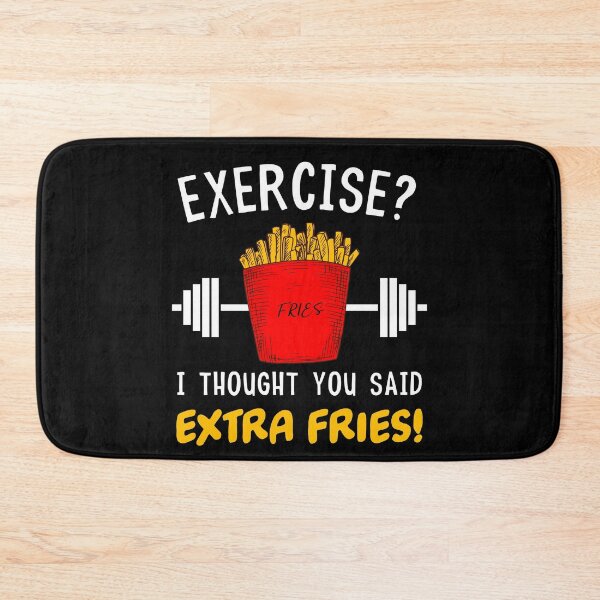 Item preview, Funny Exercise French Fries Workout  designed and sold by Mariano Topno.
