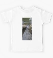 HDR Composite - River Water Between Rocks Kids Tee