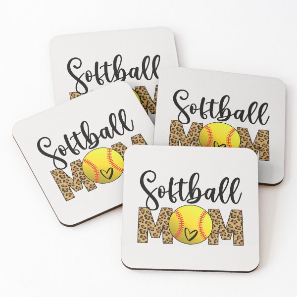 Item preview, Softball Mom Fastpitch Leopard Heart designed and sold by 99Fastpitch.