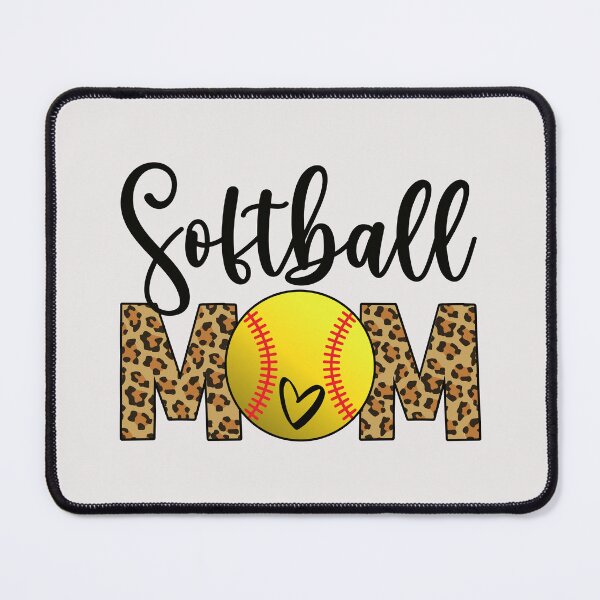 Item preview, Softball Mom Fastpitch Leopard Heart designed and sold by 99Fastpitch.