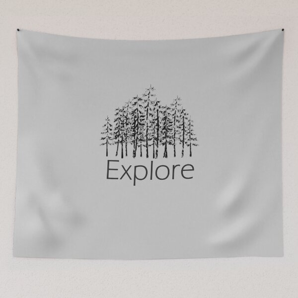 Item preview, Explore, Hiking in the Forest, Adventurous in Nature designed and sold by PrintedKat.