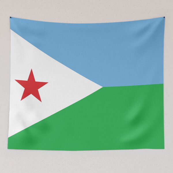 Item preview, Djibouti Flag designed and sold by shirtsonshirts.