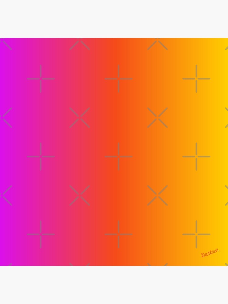 Gradient Rainbow: Hot Pink, Orange & Yellow by Matlgirl