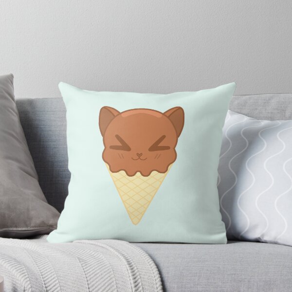 Item preview, Chocolate Ice Cream Cat designed and sold by Rainy-Kitten.