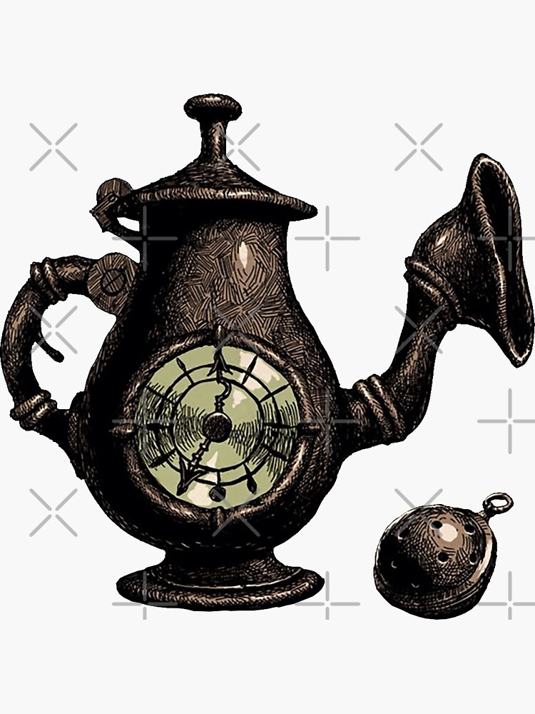 "Alice Madness Returns Teapot Cannon" Sticker by northernlit Redbubble