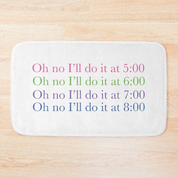 Item preview, funny procrastination design quote :oh no i'll do it later  designed and sold by Gracie_Designs.