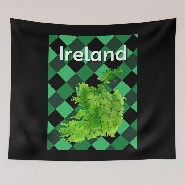 Item preview, Ireland Map Checkboard designed and sold by IrishPOD.