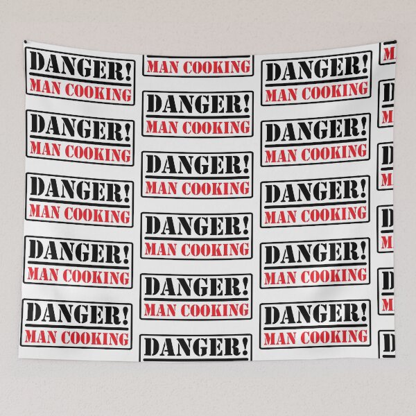 Item preview, Danger - Man cooking designed and sold by nektarinchen.