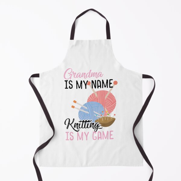 Item preview, Grandma Is My Name Knitting Is My Game| Funny Gift for women Knitting Lover | perfect for grandparents day or Mother's Day. designed and sold by JUSTBEELEGANT.