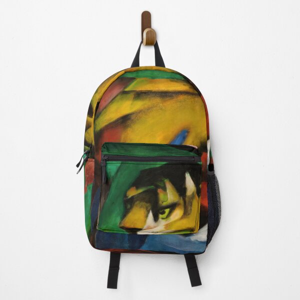 Item preview, Tiger Franz Marc Cubist Animal Painting designed and sold by VintageArchive.