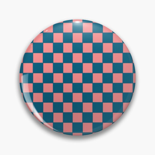 Item preview, Checked Checkerboard Square Pattern - Pastel Pink and Navy Blue designed and sold by jays-artworks.