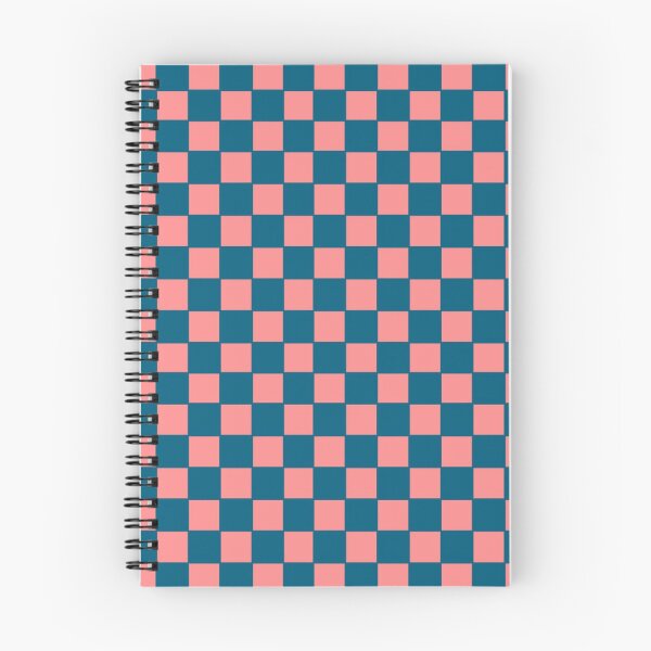 Item preview, Checked Checkerboard Square Pattern - Pastel Pink and Navy Blue designed and sold by jays-artworks.