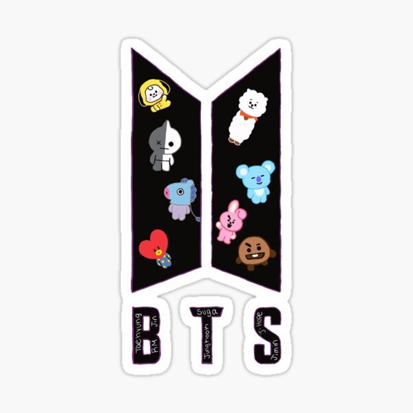 BTS & Tiny Tan ARMY Sticker