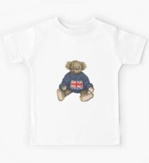 Teddy Bear with Union Jack Kids Tee