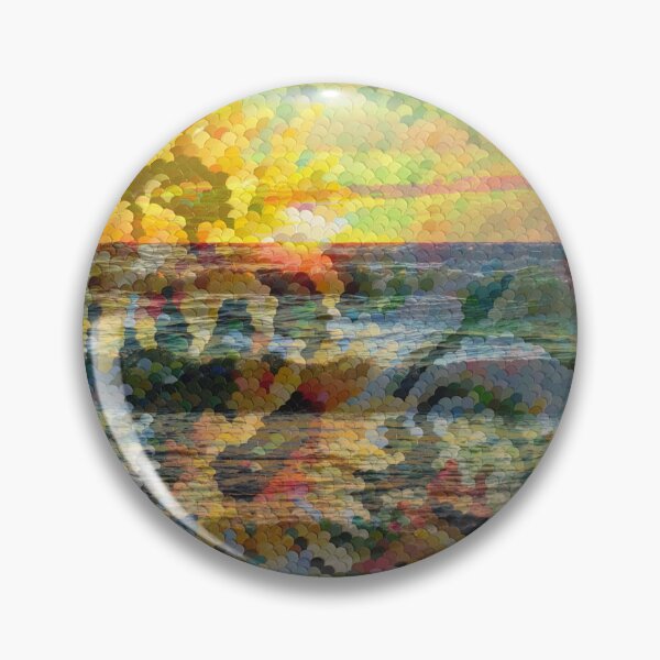 Item preview, Mixed Media: Sunset, seascape and oil painting, photo and painting by Marina Daniluka designed and sold by MariDaniArt.