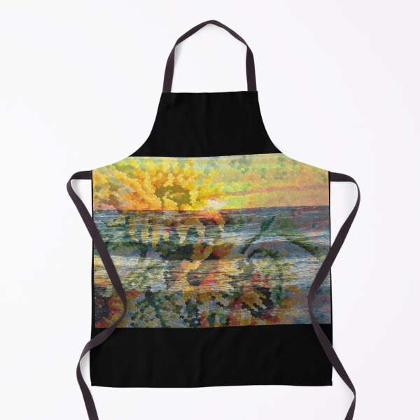 Item preview, Mixed Media: Sunset, seascape and oil painting, photo and painting by Marina Daniluka designed and sold by MariDaniArt.