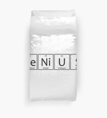 Genius Chemical Elements Symbols Duvet Cover