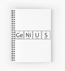 Genius Chemical Elements Symbols Spiral Notebook