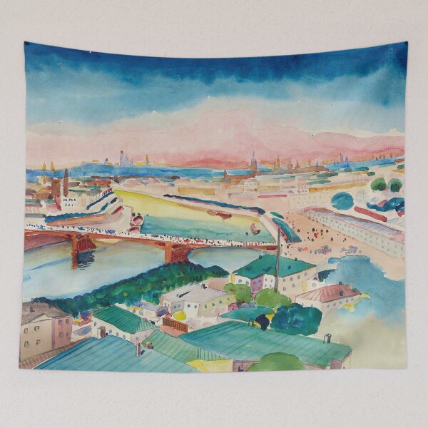 Item preview, Wassily Kandinsky Blick auf Moskau (1915) Classic Design Abstract Decor designed and sold by TeeARTHY.