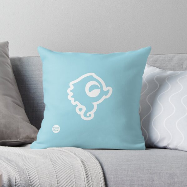Pippy the seahorse from the Simply Small Series (reverse) Throw Pillow