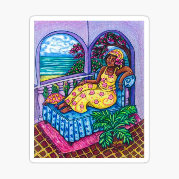 Caribbean Meditation Sticker