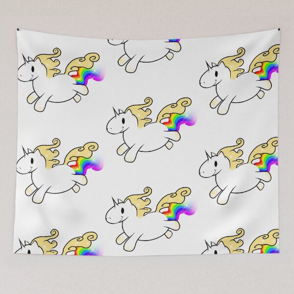 Item preview, beautiful unicorn taking rainbow designed and sold by DoodlesbyHuki.