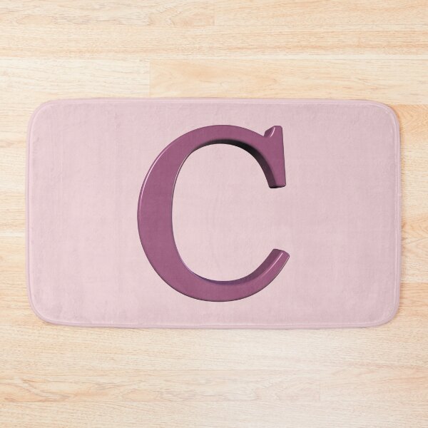 Item preview, The Letter C Dimensional Soft Pink on Pink 5748 designed and sold by Art in My Loft.