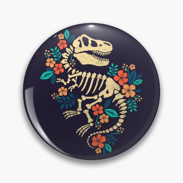 Item preview, flowered dinosaur fossil designed and sold by NemiMakeit.