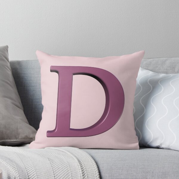 Aperçu de l'œuvre The Letter D Dimensional Soft Pink on Pink 5748 créée et vendue par Art in My Loft.