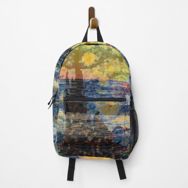 Item preview, Mixed Media: Sunset, seascape and oil painting Starry Night, photo and painting by Marina Daniluka designed and sold by MariDaniArt.