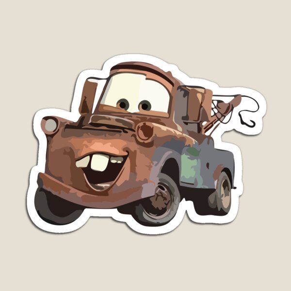 Disney Magnet - Pixar Cars - Reindeer Tow Mater - Christmas