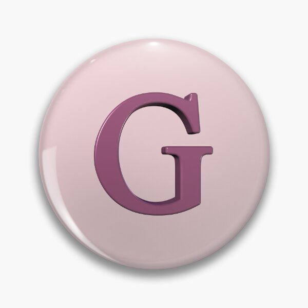 Item preview, The Letter G Dimensional Soft Pink on Pink 5748 designed and sold by Art in My Loft.