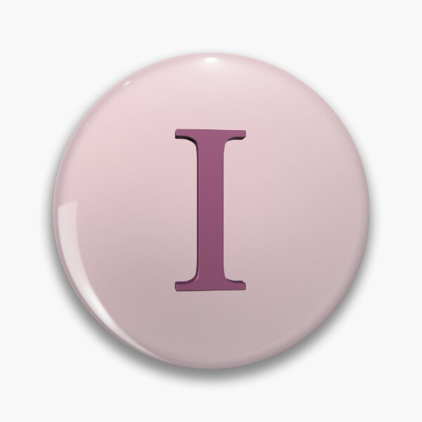 Item preview, The Letter I Dimensional Soft Pink on Pink 5748 designed and sold by Art in My Loft.