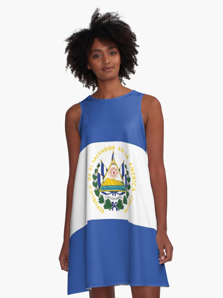 Bandera de El Salvador Vestido acampanado