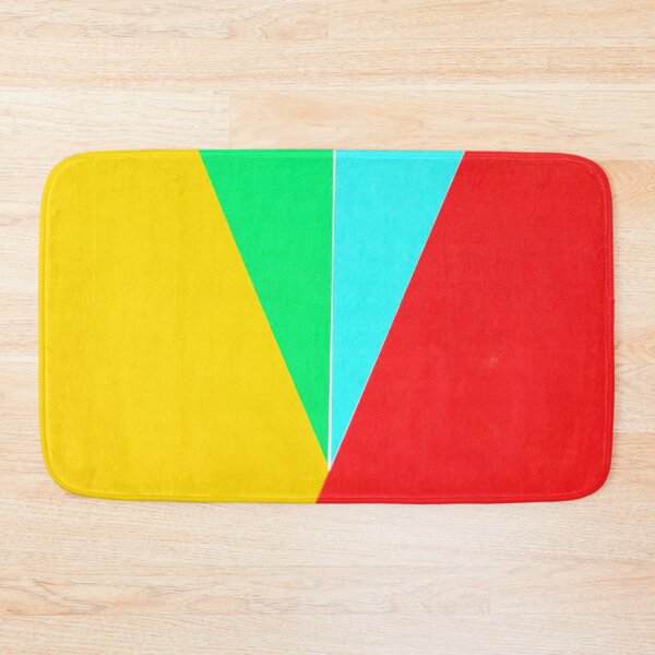 Item preview, PATTERN DESIGN STUDY #27 - Gold Green Blue Red Triangular Shapes designed and sold by DEL-Productions.