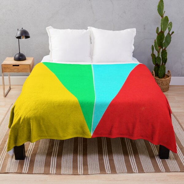 Item preview, PATTERN DESIGN STUDY #27 - Gold Green Blue Red Triangular Shapes designed and sold by DEL-Productions.