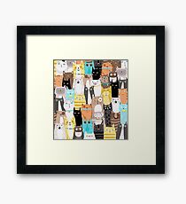 meow meow meow Framed Print
