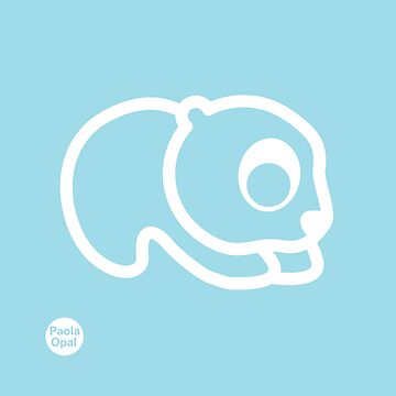 Artwork thumbnail, Perry the Polar Bear from the Simply Small Series (reverse) by PaolaOpal
