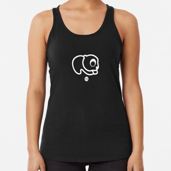Perry the Polar Bear from the Simply Small Series (reverse) Racerback Tank Top