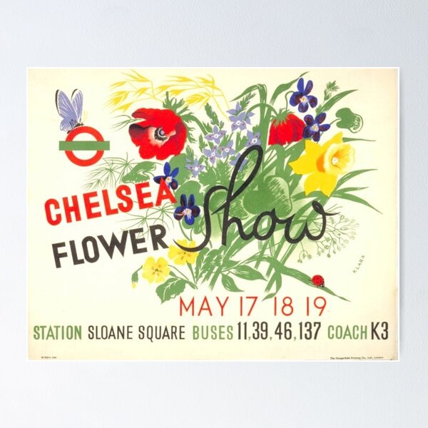 Item preview, Chelsea Flower Show English Ad designed and sold by BronteDetenbeck.