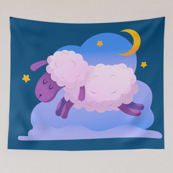 Item preview, Sleeping sheep Good night designed and sold by AlexSin.