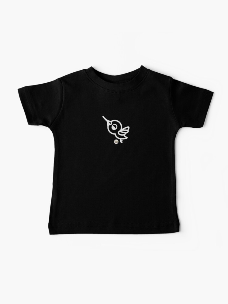Thumbnail 1 of 2, Baby T-Shirt, Zingy the hummingbird from the Simply Small Series (reverse) designed and sold by PaolaOpal.