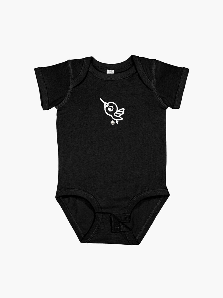 Thumbnail 1 of 2, Baby One-Piece, Zingy the hummingbird from the Simply Small Series (reverse) designed and sold by PaolaOpal.