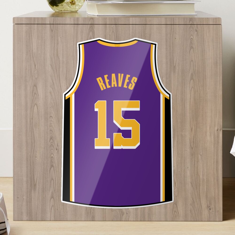 framed basketball jersey of Austin Reaves of LA Lakers
