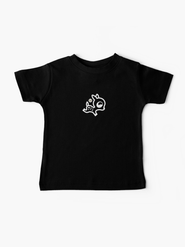 Thumbnail 1 of 2, Baby T-Shirt, Dotty the deer from the Simply Small Series (reverse) designed and sold by PaolaOpal.