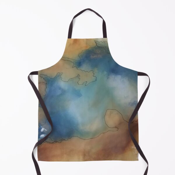 Item preview, Yellowstone Hydrothermal Pool #6 watercolor and ink painting designed and sold by ChillonLeachArt.