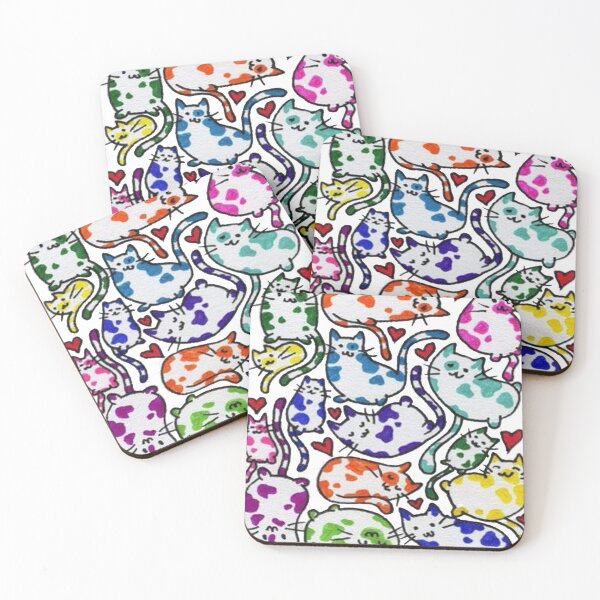 Item preview, colored cats designed and sold by Teixeira224.
