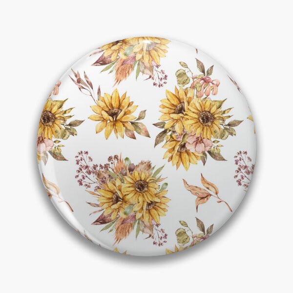 Item preview, Watercolor sunflower bouquet illustration designed and sold by tiana-geo.